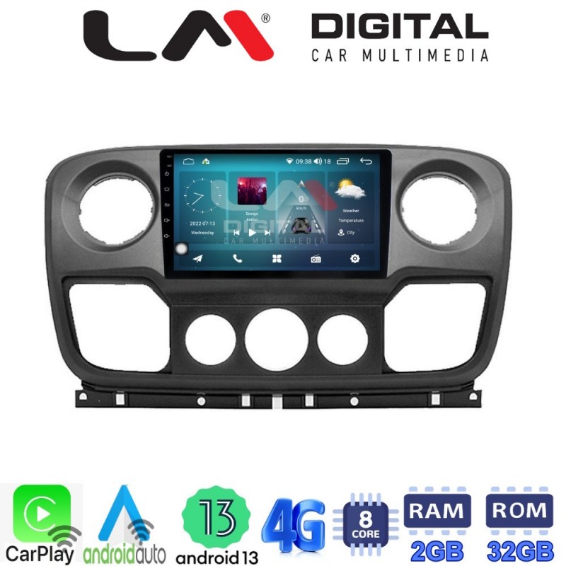 LM Digital - LM ZR8503 GPS Οθόνη OEM Multimedia Αυτοκινήτου για NISSAN NV400 2011 &gt; 2020
OPEL Movano 2011&gt; 2020
RENAULT Master III 2010 &gt; 2019 (CarPlay/AndroidAuto/BT/GPS/WIFI/GPRS)
