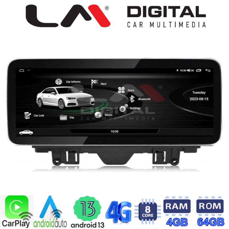 LM Digital - LM GH4 292 LOW Οθόνη OEM Multimedia Αυτοκινήτου για AUDI Q3 2011 &gt; 2018 Χωρίς εργοστασιακή οθόνη (CarPlay/AndroidAuto/BT/GPS/WIFI/GPRS)