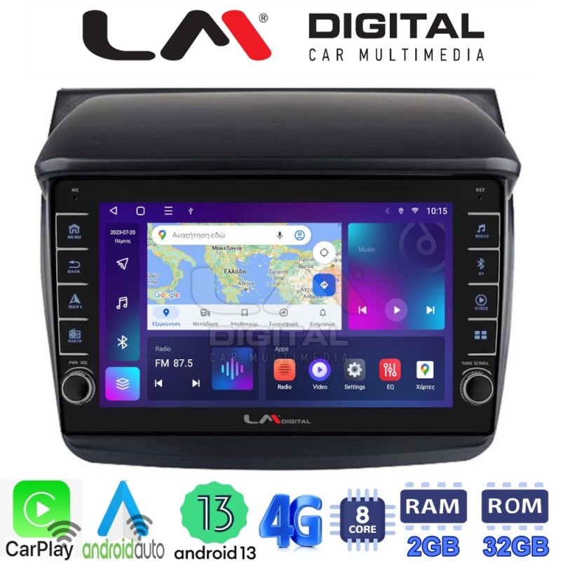LM Digital - LM ZG8094 GPS Οθόνη OEM Multimedia Αυτοκινήτου για MITSUBISHI L200 2006 &gt; 2014 (CarPlay/AndroidAuto/BT/GPS/WIFI/GPRS)