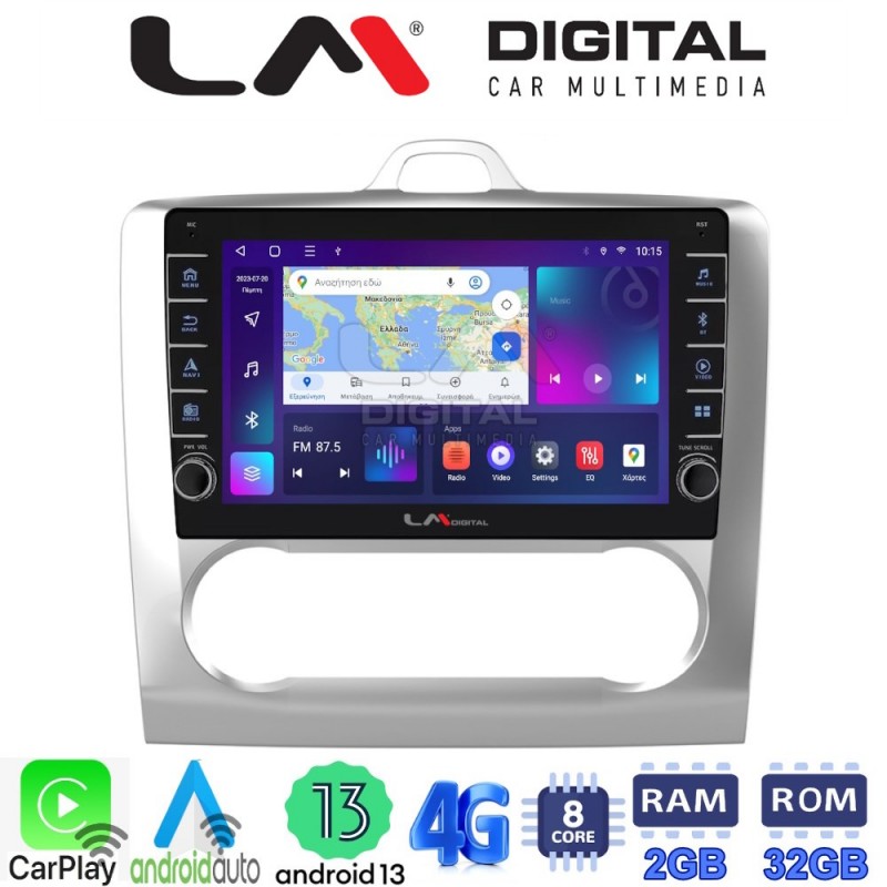 LM Digital - LM ZG8328 GPS Οθόνη OEM Multimedia Αυτοκινήτου για FORD FOCUS 2004&gt;2012 (CarPlay/AndroidAuto/BT/GPS/WIFI/GPRS)