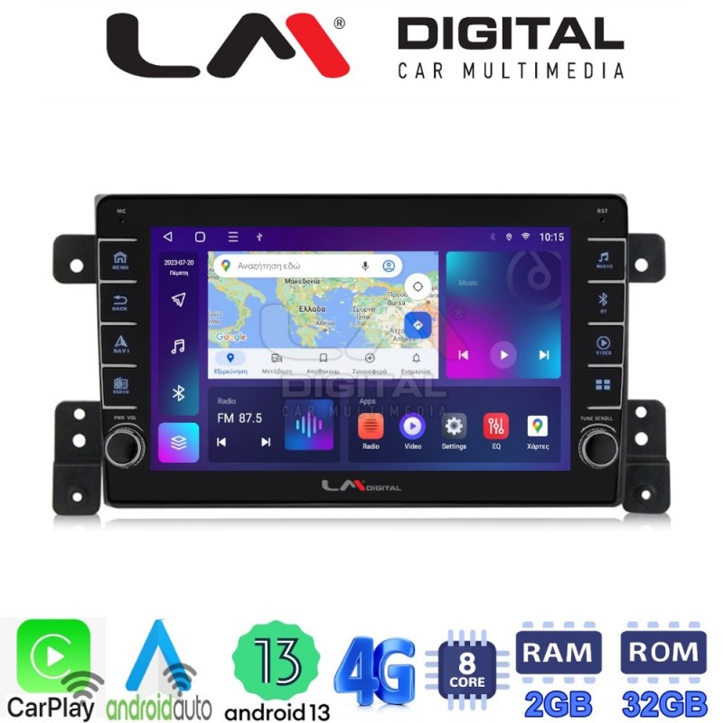 LM Digital - LM ZG8053 GPS Οθόνη OEM Multimedia Αυτοκινήτου για SUZUKI G.VITARA 2005&gt;2015 (CarPlay/AndroidAuto/BT/GPS/WIFI/GPRS)