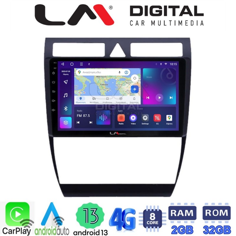 LM Digital - LM ZE8102 GPS Οθόνη OEM Multimedia Αυτοκινήτου για Audi A6 1998 &gt; 2004 (CarPlay/AndroidAuto/BT/GPS/WIFI/GPRS)