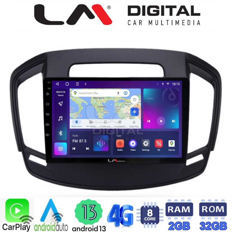 LM Digital - LM ZE8338 GPS Οθόνη OEM Multimedia Αυτοκινήτου για OPEL INSIGNIA  2014&gt; (CarPlay/AndroidAuto/BT/GPS/WIFI/GPRS)