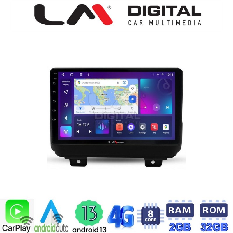 LM Digital - LM ZE8746 GPS Οθόνη OEM Multimedia Αυτοκινήτου για JEEP  WRANGLER 2018&gt;  (CarPlay/AndroidAuto/BT/GPS/WIFI/GPRS)