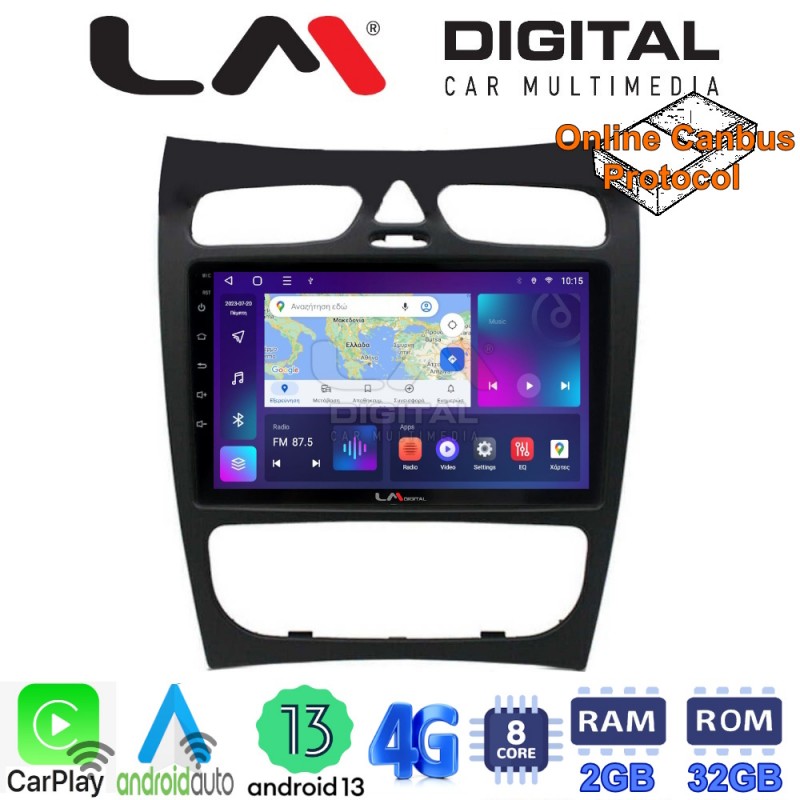 LM Digital - LM ZE8812 GPS Οθόνη OEM Multimedia Αυτοκινήτου για Mercedes CLK (W209) 2000 &gt; 2004 (CarPlay/AndroidAuto/BT/GPS/WIFI/GPRS)