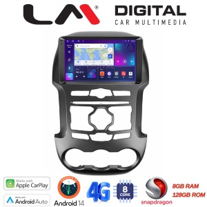 LM Digital - LM ZT8345 GPS Οθόνη OEM Multimedia Αυτοκινήτου για Ford Ranger 2011 > 2015 (CarPlay/AndroidAuto/BT/GPS/WIFI/GPRS)