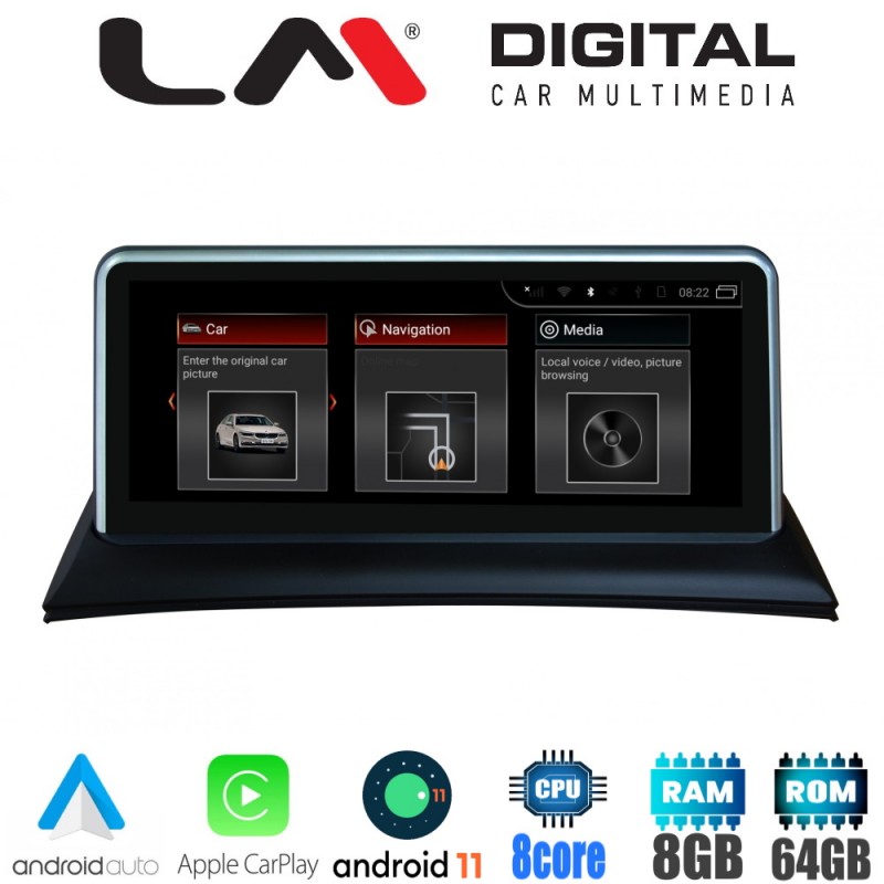LM Digital - LM G103M10 Οθόνη OEM Multimedia Αυτοκινήτου για BMW X3 (E83)  2003 &gt; 2010 (CarPlay/AndroidAuto/BT/GPS/WIFI/GPRS)