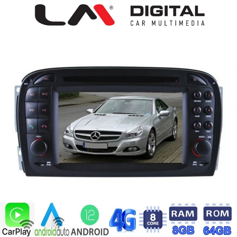 LM Digital - LM G817M6 Οθόνη OEM Multimedia Αυτοκινήτου για MERCEDES SL (R230) 10/2001 &gt; 12/2006  (CarPlay/AndroidAuto/BT/GPS/WIFI/GPRS)
