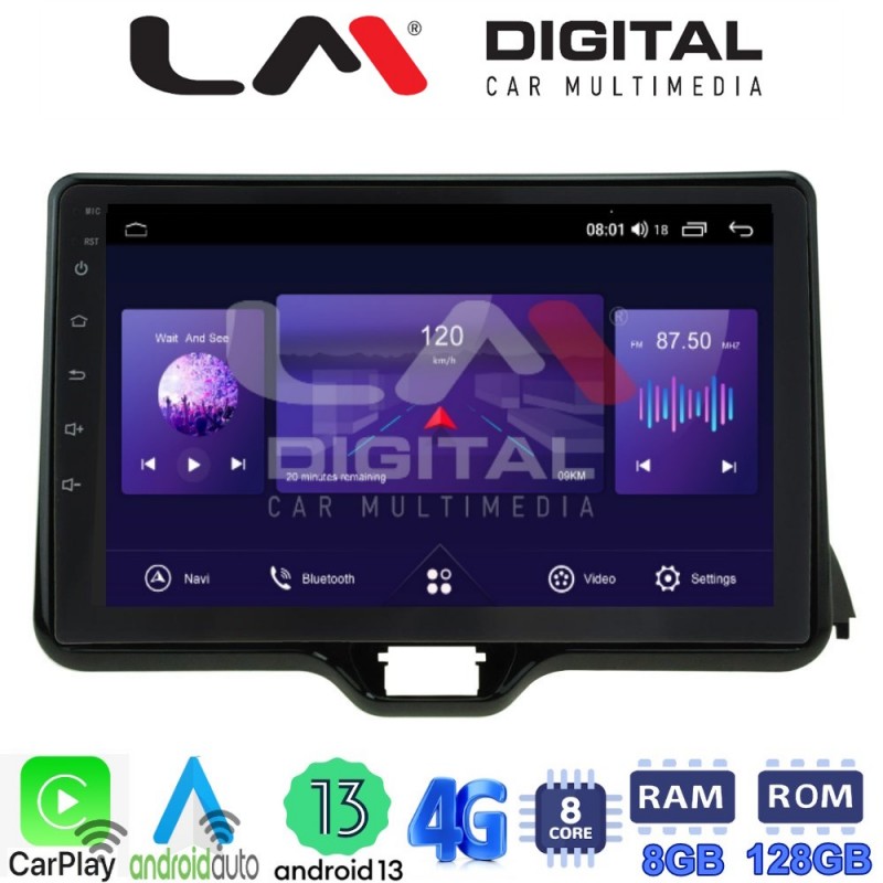 LM Digital - LM ZT8554 GPS Οθόνη OEM Multimedia Αυτοκινήτου για TOYOTA YARIS 2020&gt; (CarPlay/AndroidAuto/BT/GPS/WIFI/GPRS)