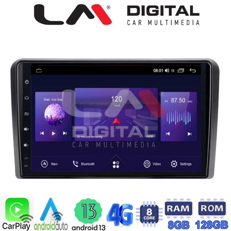LM Digital - LM ZT8480 GPS Οθόνη OEM Multimedia Αυτοκινήτου για VW All (CarPlay/AndroidAuto/BT/GPS/WIFI/GPRS)