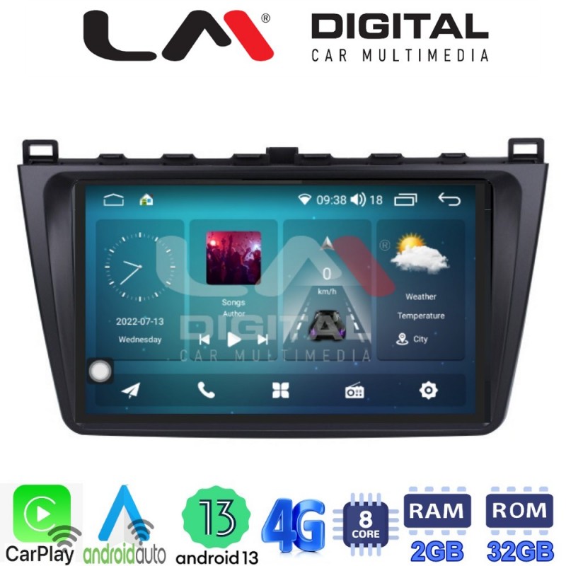 LM Digital - LM ZR8012 GPS Οθόνη OEM Multimedia Αυτοκινήτου για MAZDA 6 2008&gt;2012 (CarPlay/AndroidAuto/BT/GPS/WIFI/GPRS)
