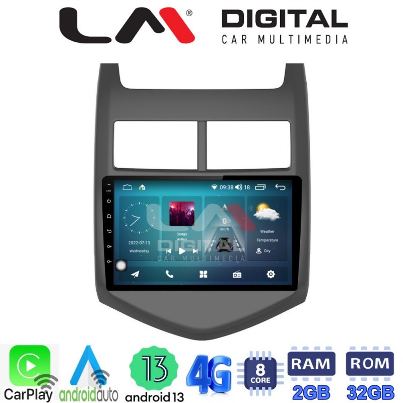 LM Digital - LM ZR8107 GPS Οθόνη OEM Multimedia Αυτοκινήτου για CHEVROLET AVEO 2012&gt; (CarPlay/AndroidAuto/BT/GPS/WIFI/GPRS)