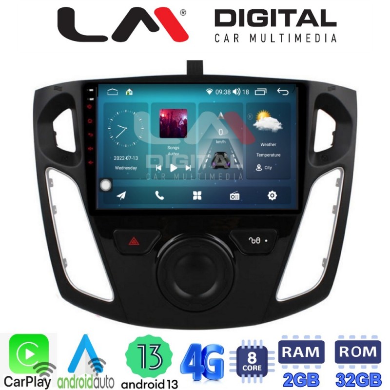 LM Digital - LM ZR8150 GPS Οθόνη OEM Multimedia Αυτοκινήτου για FORD FOCUS 2015&gt;2018 (CarPlay/AndroidAuto/BT/GPS/WIFI/GPRS)
