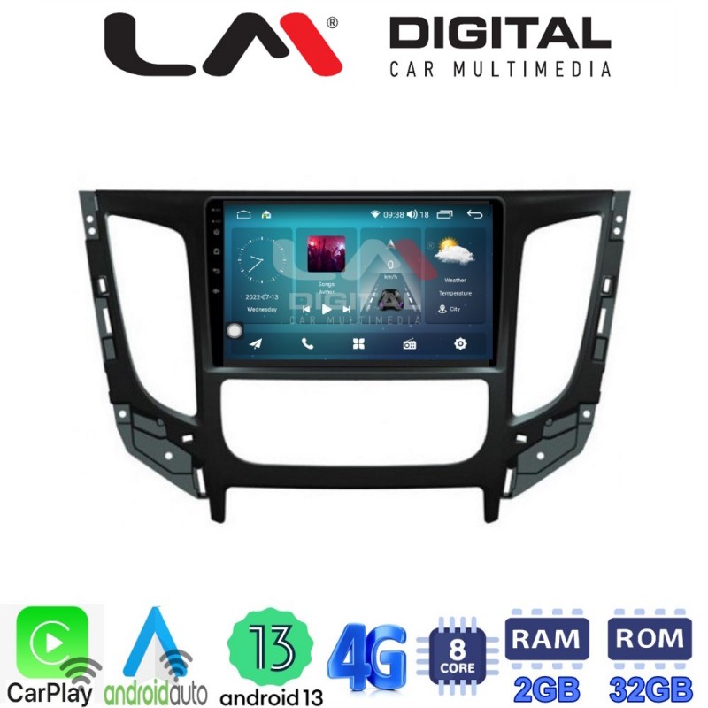 LM Digital - LM ZR8230 GPS Οθόνη OEM Multimedia Αυτοκινήτου για Mitsubishi L200 2014 &gt;Μόνο για αυτοκίνητα με Κλιματισμό (CarPlay/AndroidAuto/BT/GPS/WIFI/GPRS)