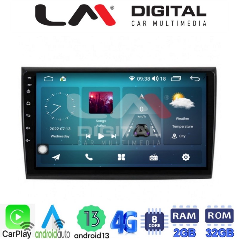 LM Digital - LM ZR8250 GPS Οθόνη OEM Multimedia Αυτοκινήτου για Fiat Bravo 2007&gt; (CarPlay/AndroidAuto/BT/GPS/WIFI/GPRS)