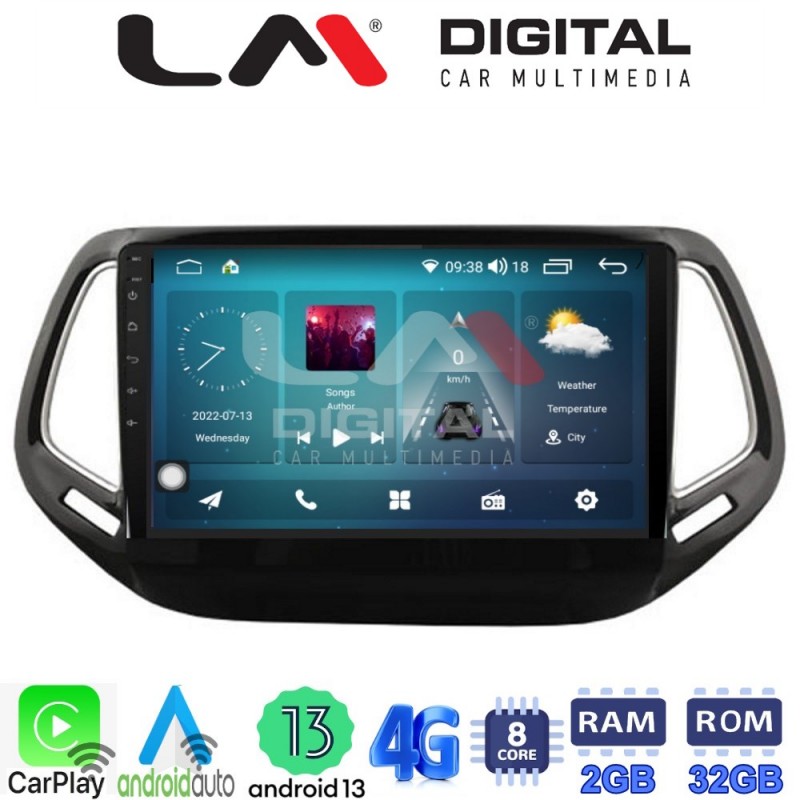 LM Digital - LM ZR8253 GPS Οθόνη OEM Multimedia Αυτοκινήτου για JEEP COMPASS 2017&gt; (CarPlay/AndroidAuto/BT/GPS/WIFI/GPRS)