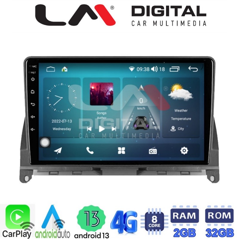 LM Digital - LM ZR8265 GPS Οθόνη OEM Multimedia Αυτοκινήτου για MERCEDES C CLASS (W204) 2007&gt;2011 (CarPlay/AndroidAuto/BT/GPS/WIFI/GPRS)
