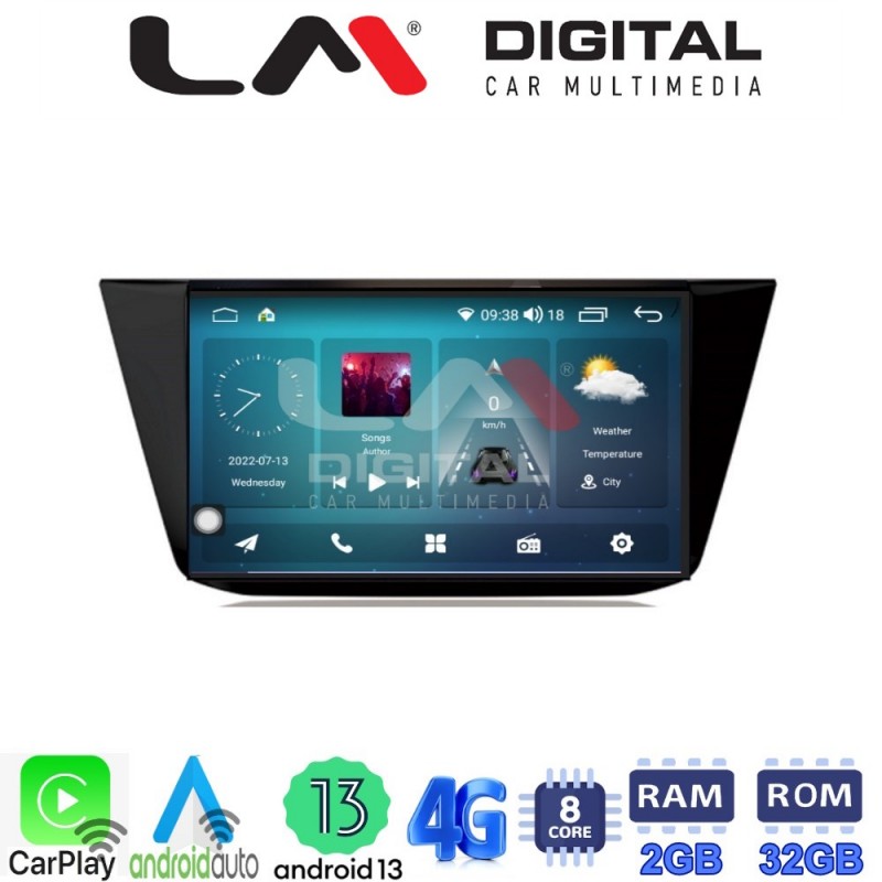 LM Digital - LM ZR8522 GPS Οθόνη OEM Multimedia Αυτοκινήτου για VW TOURAN 2016&gt; (CarPlay/AndroidAuto/BT/GPS/WIFI/GPRS)