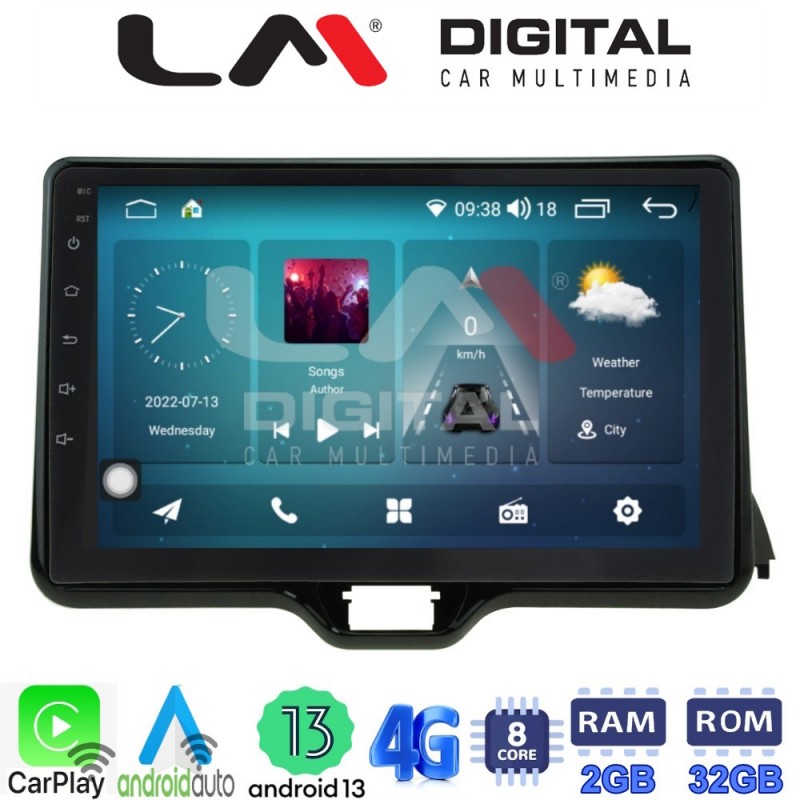 LM Digital - LM ZR8554 GPS Οθόνη OEM Multimedia Αυτοκινήτου για TOYOTA YARIS 2020&gt; (CarPlay/AndroidAuto/BT/GPS/WIFI/GPRS)