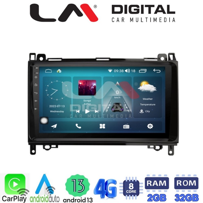 LM Digital - LM ZR8668 GPS Οθόνη OEM Multimedia Αυτοκινήτου για MERCEDES A(W169),B(W245) - SPRINTER - VITO   (CarPlay/AndroidAuto/BT/GPS/WIFI/GPRS)