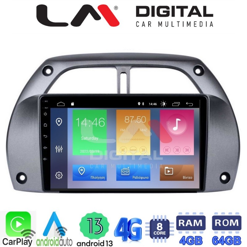 LM Digital - LM ZC8071 GPS Οθόνη OEM Multimedia Αυτοκινήτου για Toyota Rav 4 2001 &gt; 2006 (CarPlay/AndroidAuto/BT/GPS/WIFI/GPRS)