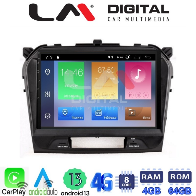 LM Digital - LM ZC8571 GPS Οθόνη OEM Multimedia Αυτοκινήτου για SUZUKI VITARA & BREZZA 2016&gt; (CarPlay/AndroidAuto/BT/GPS/WIFI/GPRS)