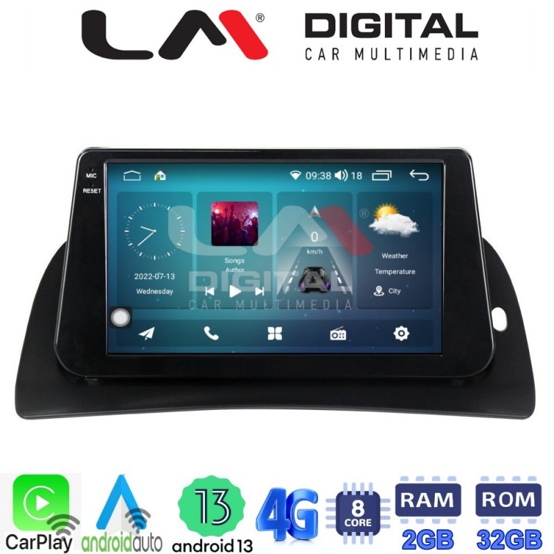 LM Digital - LM ZR8707 GPS Οθόνη OEM Multimedia Αυτοκινήτου για Renault Kangoo 2011 &gt; 2021 (CarPlay/AndroidAuto/BT/GPS/WIFI/GPRS)