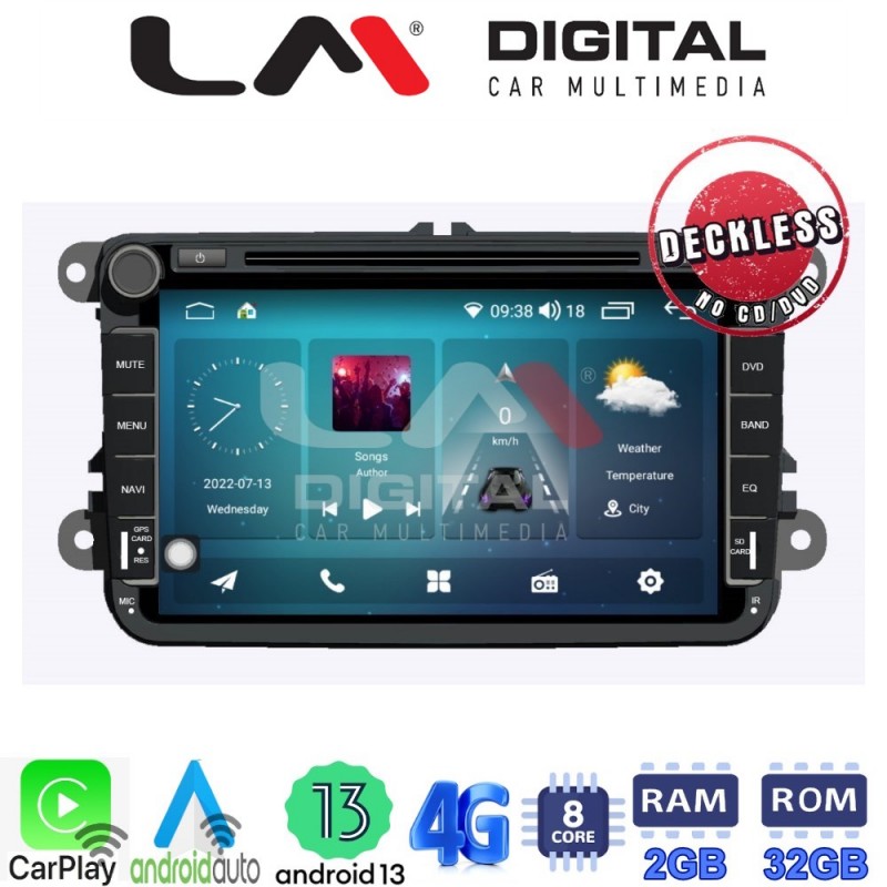 LM Digital - LM R8370 GPS Οθόνη OEM Multimedia Αυτοκινήτου για VW-SKODA-SEAT (CarPlay/AndroidAuto/BT/GPS/WIFI/GPRS)