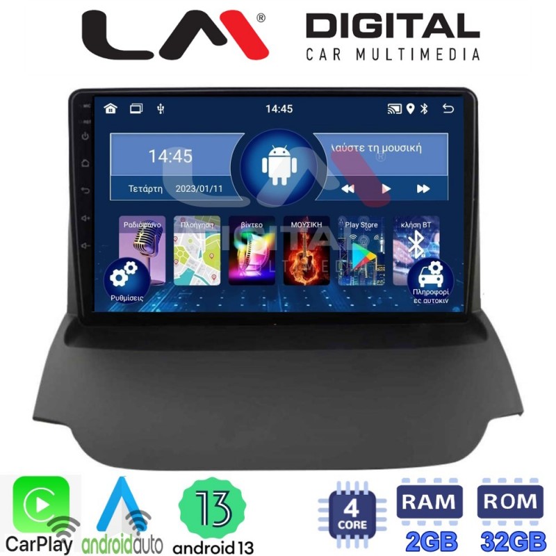 LM Digital - LM ZN4039 GPS Οθόνη OEM Multimedia Αυτοκινήτου για FORD ECOSPORT 2012&gt;2017  (CarPlay/AndroidAuto/BT/GPS/WIFI/GPRS)