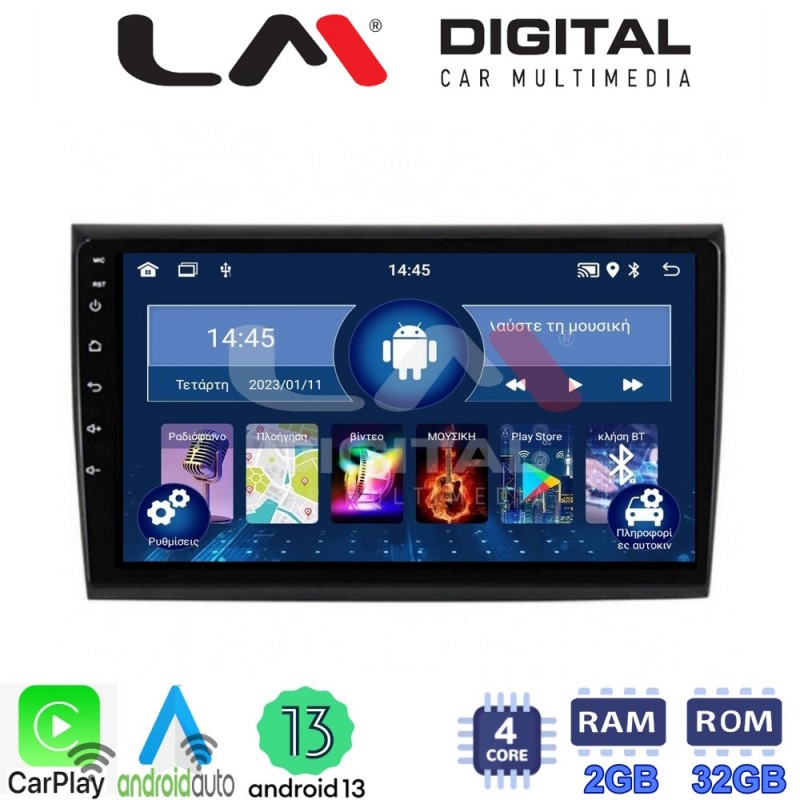 LM Digital - LM ZN4250 GPS Οθόνη OEM Multimedia Αυτοκινήτου για Fiat Bravo 2007&gt; (CarPlay/AndroidAuto/BT/GPS/WIFI/GPRS)