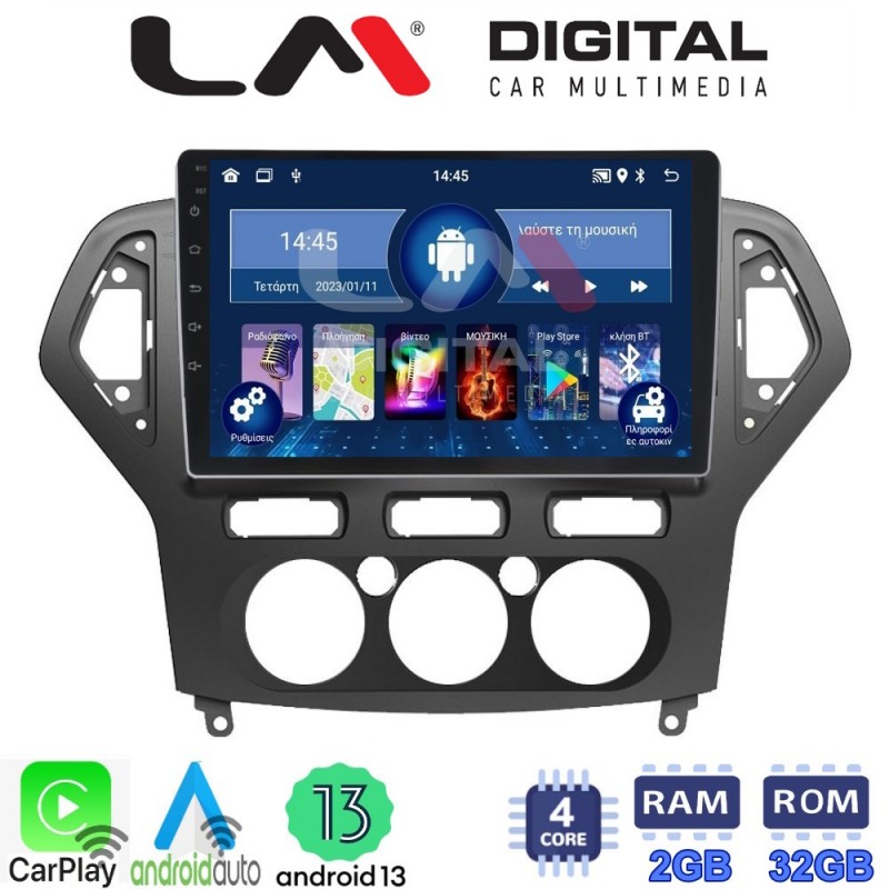LM Digital - LM ZN4367A GPS Οθόνη OEM Multimedia Αυτοκινήτου για FORD MONDEO 2007 &gt; 2010 (CarPlay/AndroidAuto/BT/GPS/WIFI/GPRS)