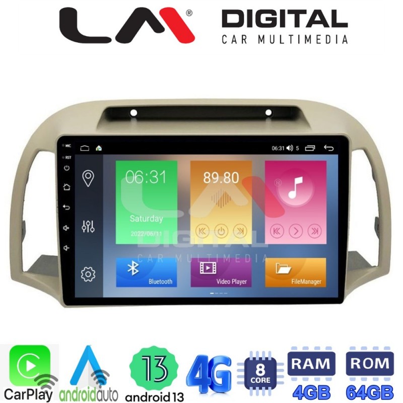 LM Digital - LM ZC8300 GPS Οθόνη OEM Multimedia Αυτοκινήτου για NISSAN MICRA 2002&gt;2007 (CarPlay/AndroidAuto/BT/GPS/WIFI/GPRS)